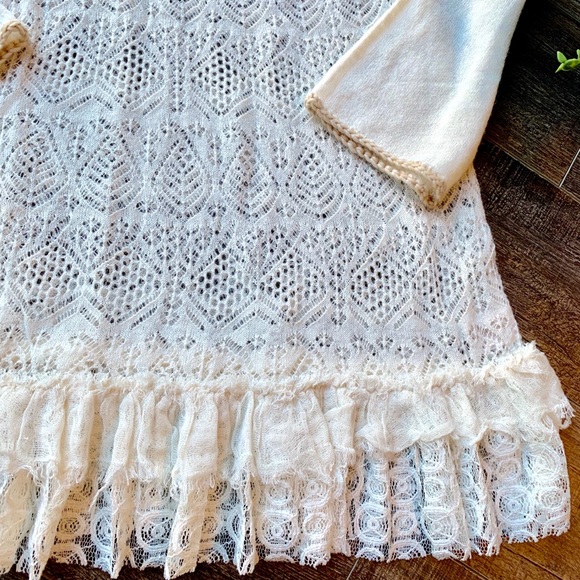 ❤️SOLD Free People boho Dreamy lace tunic dress - Picture 7 of 8